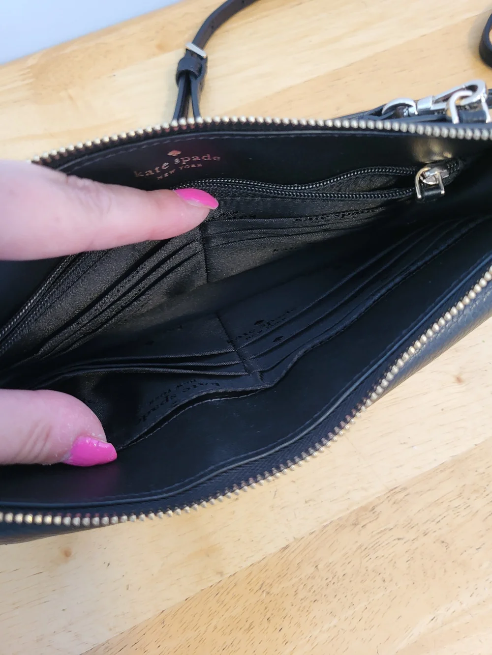 Kate spade Black Leather Crossbody